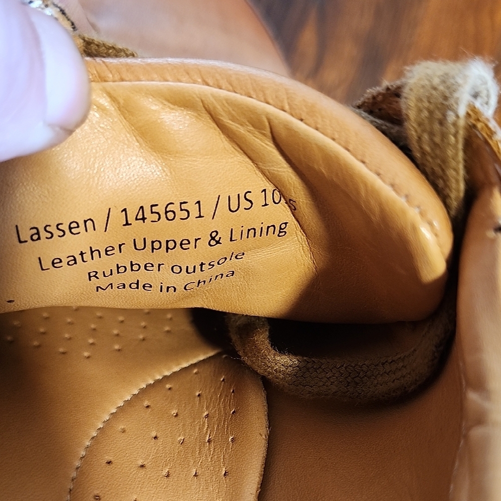 EUC Warfield & Grand Lassey Men Luxury LaceUp Tan Leather Sneakers 10.5 Designer - Picture 9 of 11